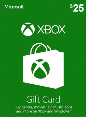 Xbox Live Gift Card 25 USD - US Microsoft Xbox Live Keys - United States