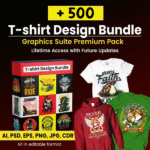 +500 T-shirt Design Bundle – Graphics Premium Pack