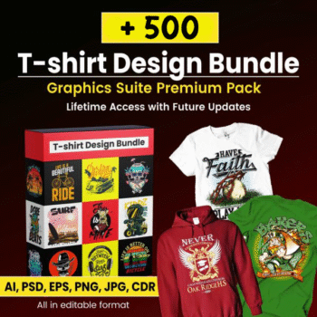 +500 T-shirt Design Bundle – Graphics Premium Pack